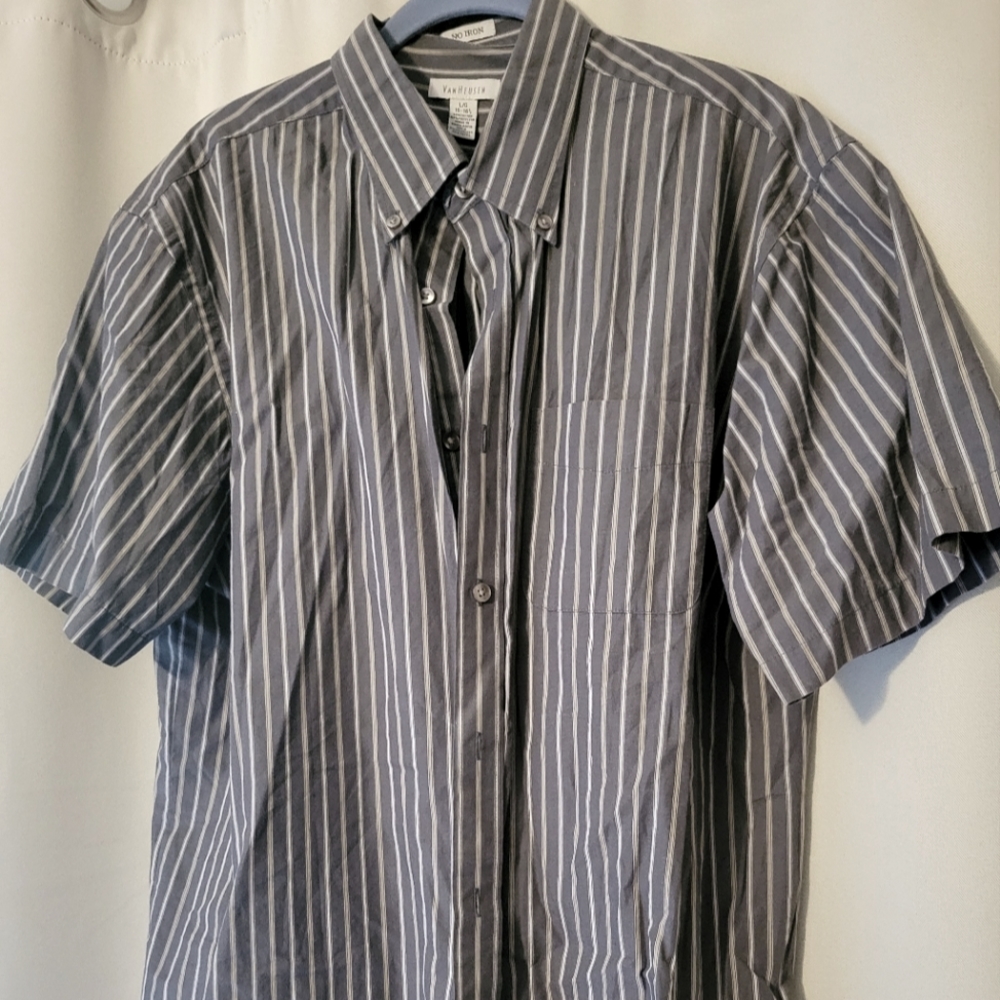 Mens Vanheusen L 16-16.5 short sleeved
